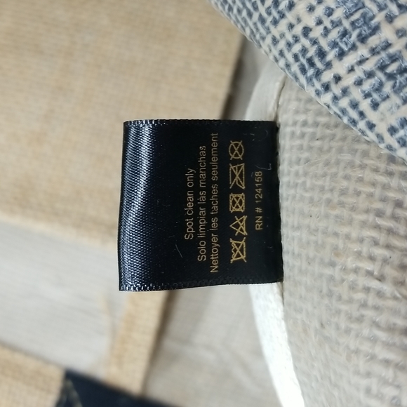 Mona B Eco friendly Americana Stars and Stripes Burlap Tote Bag - Picture 5 of 9